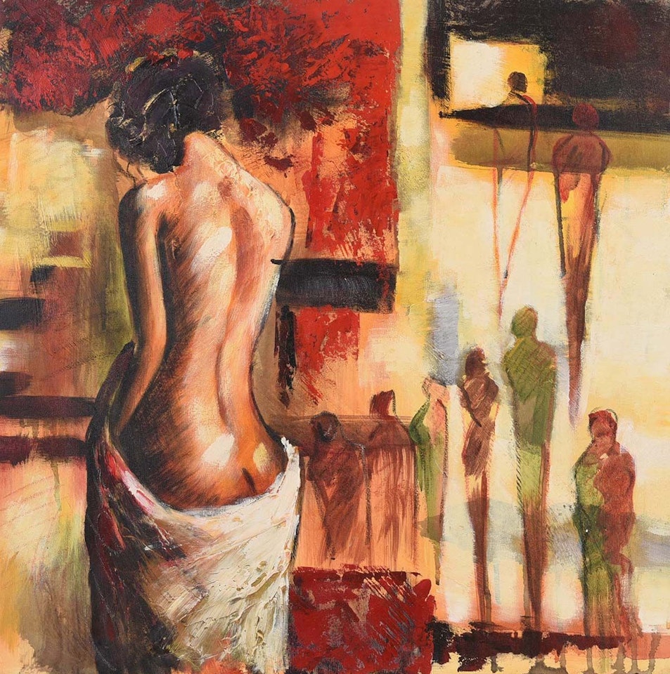 "FEMALE NUDE STUDY" by Continental School