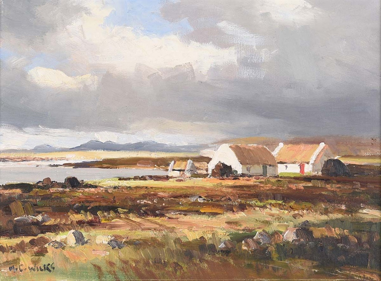 "AT BALLYCONNEELY , COUNTY GALWAY" by Maurice Canning Wilks