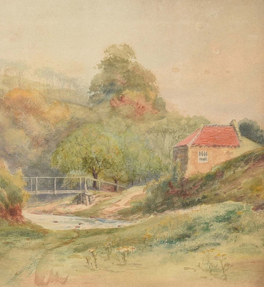 "BY THE RIVER ITCHEN, HAMPSHIRE" by English School