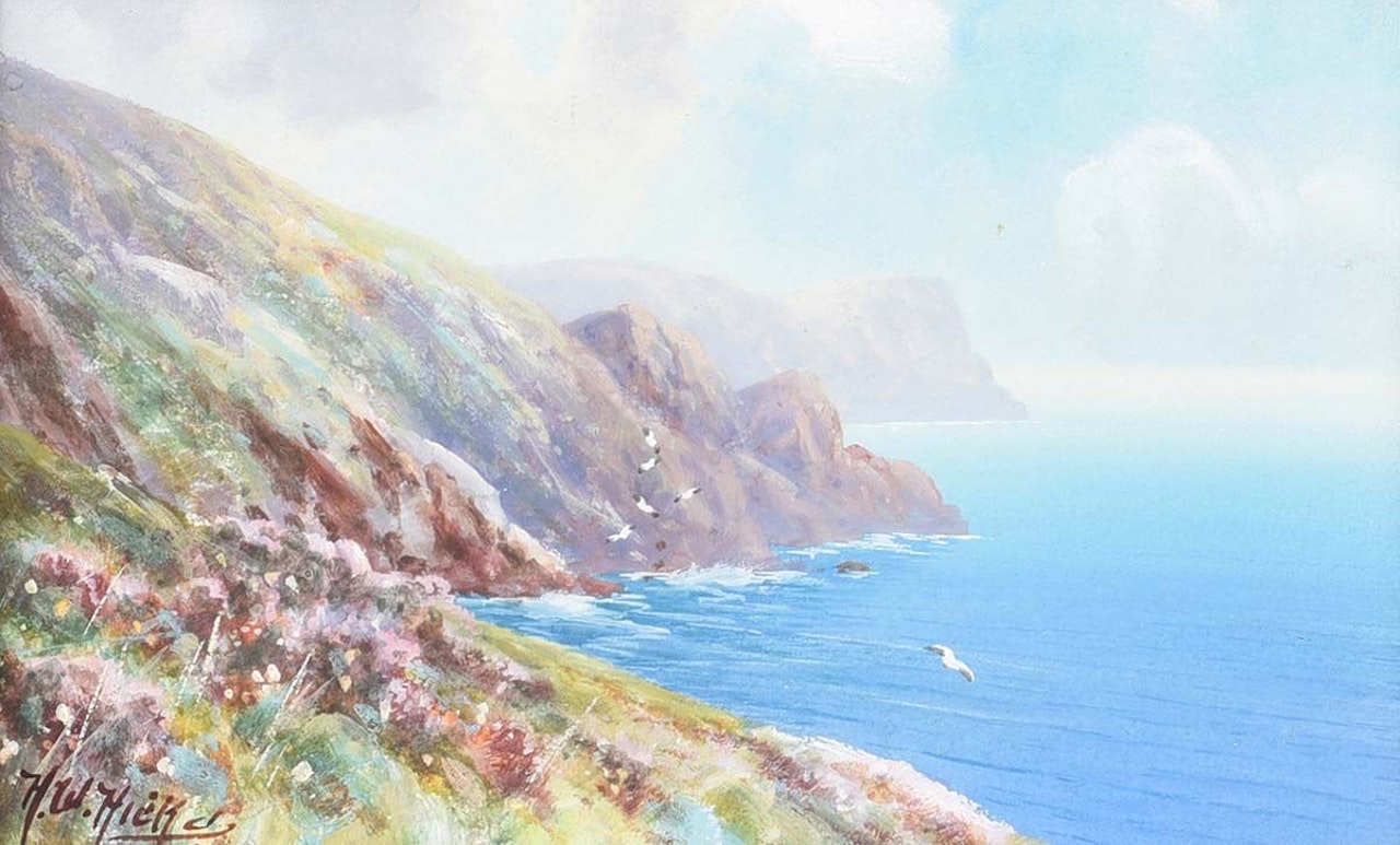 "ON THE CORNISH COAST" by English School