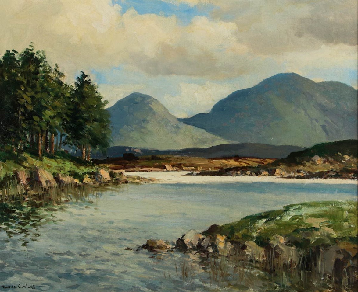 "LOUGH SHINDILLA, CO GALWAY" by Maurice Canning Wilks
