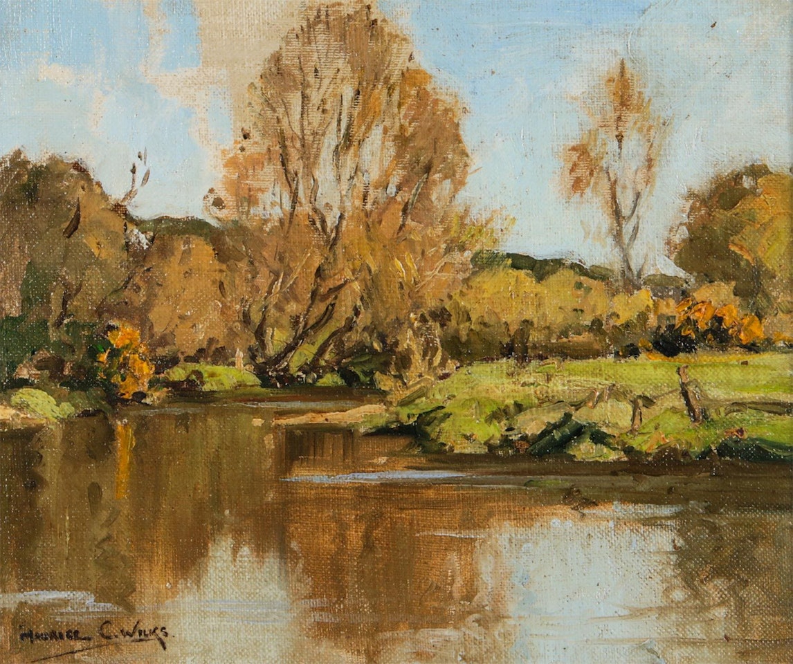 "AUTUMN BY THE RIVER LAGAN" by Maurice Canning Wilks