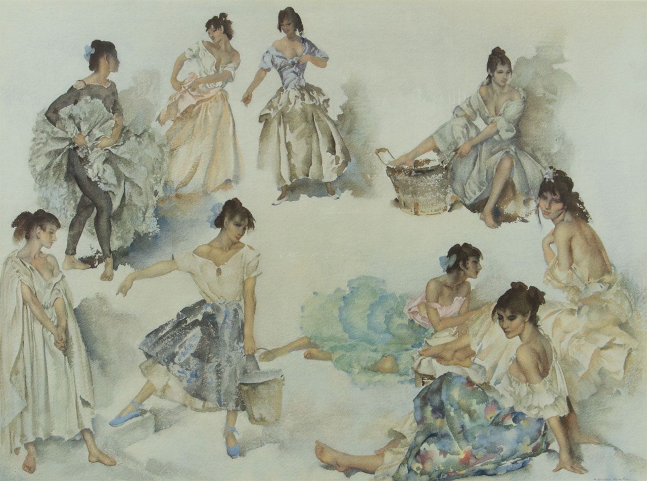"FEMALE STUDIES" by William Russell Flint