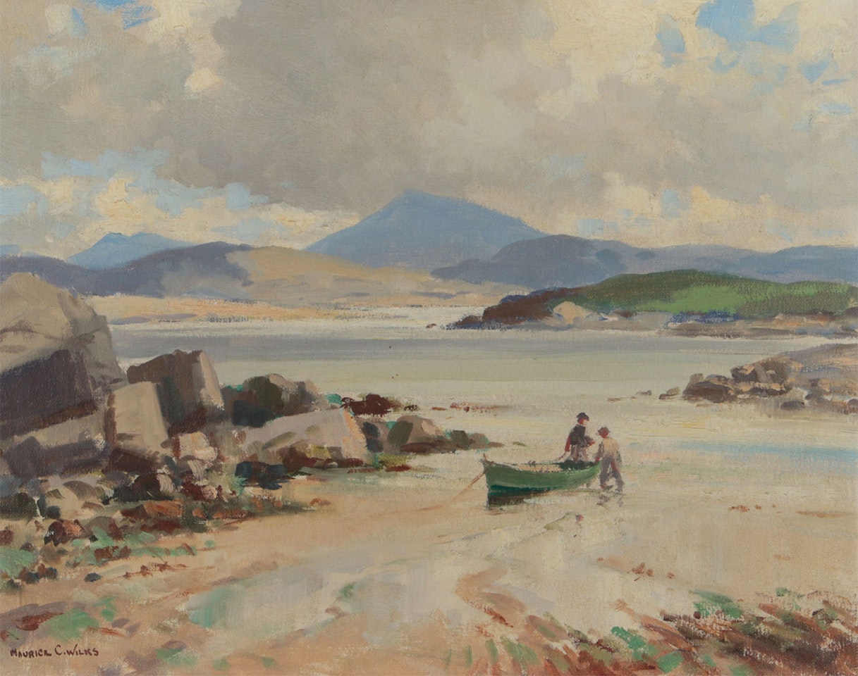 "ON SHEEPHAVEN BAY, DONEGAL" by Maurice Canning Wilks