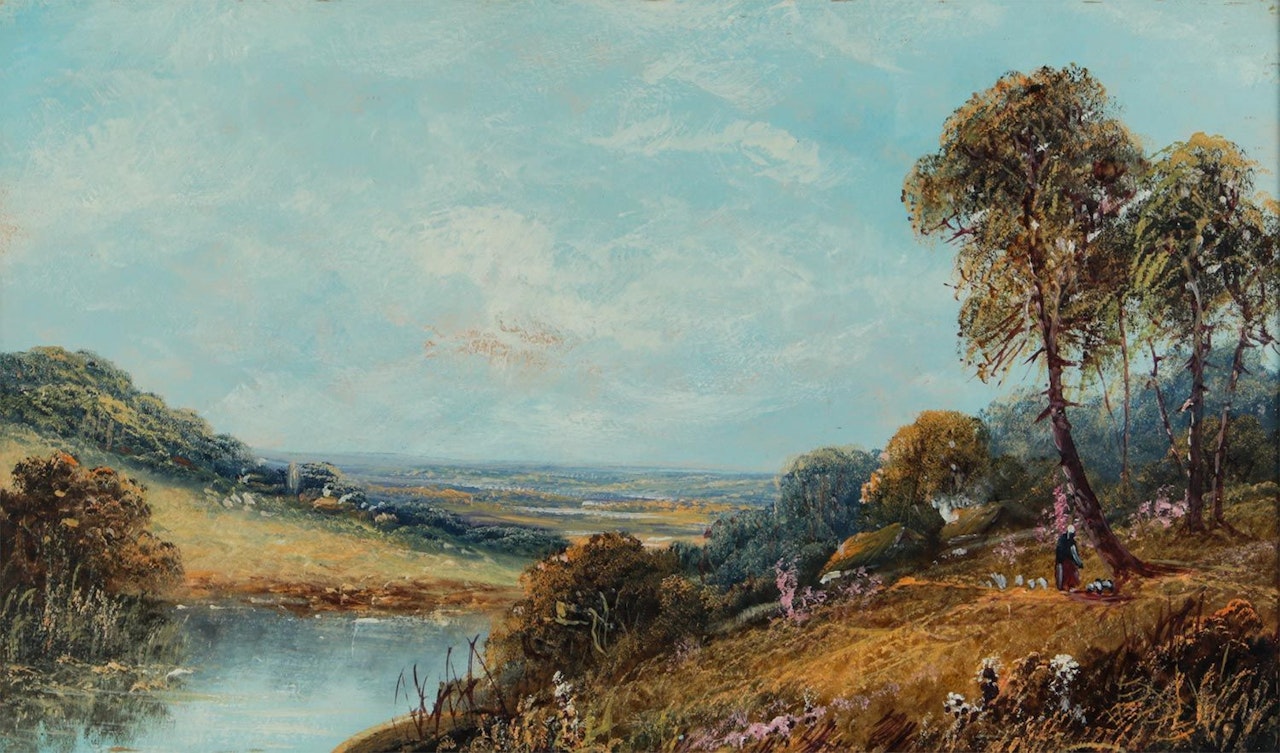 "TREES BY THE RIVER" by English School