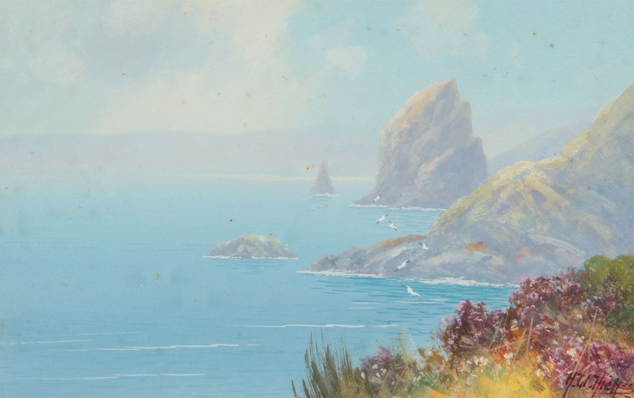"BEDRUTHAN STEPS , CORNWALL" by English School