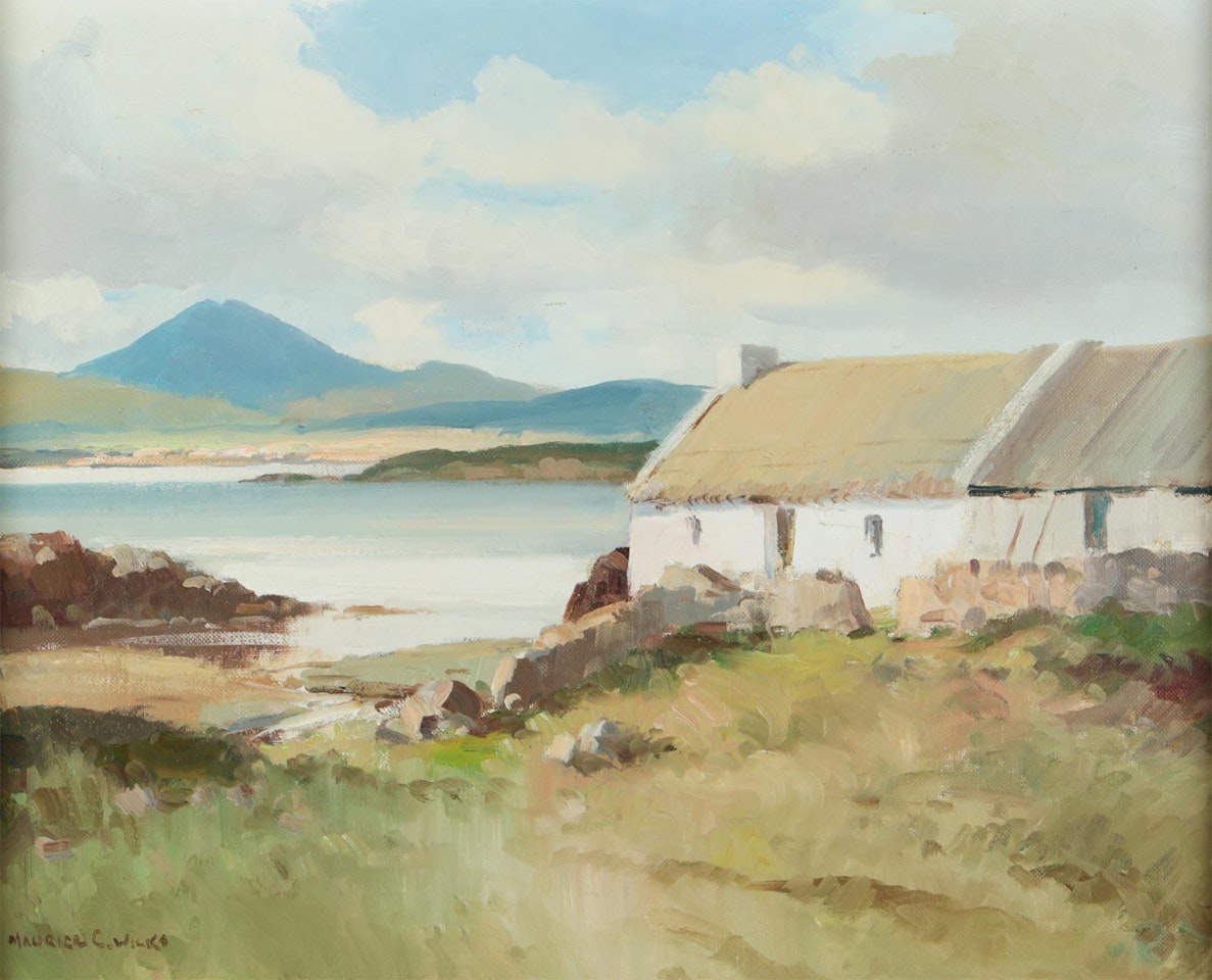 "COTTAGE , CONNEMARA" by Maurice Canning Wilks