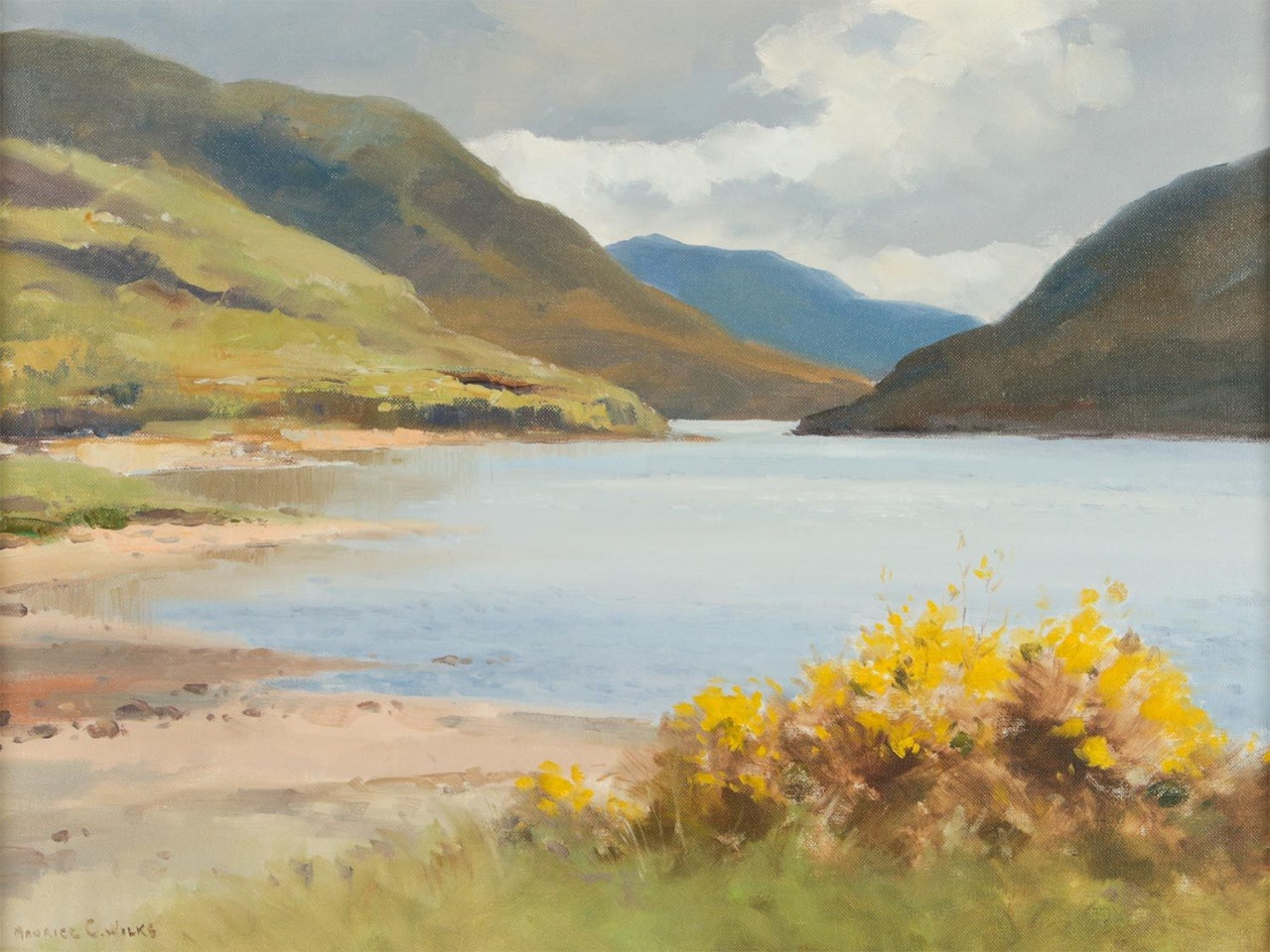 "DOO LOUGH, COUNTY MAYO" by Maurice Canning Wilks