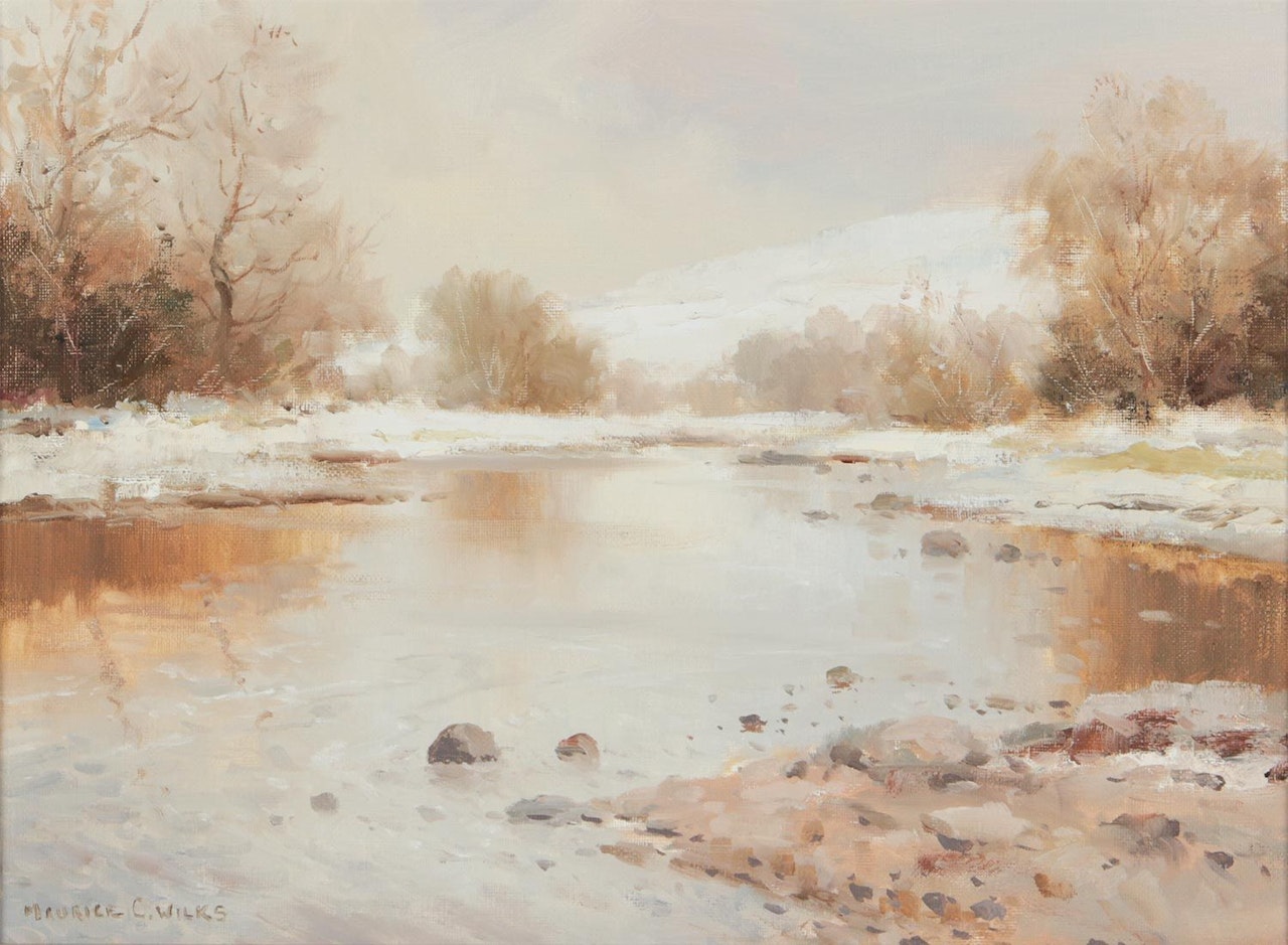 "WINTER MORNING, DUN RIVER, COUNTY ANTRIM" by Maurice Canning Wilks
