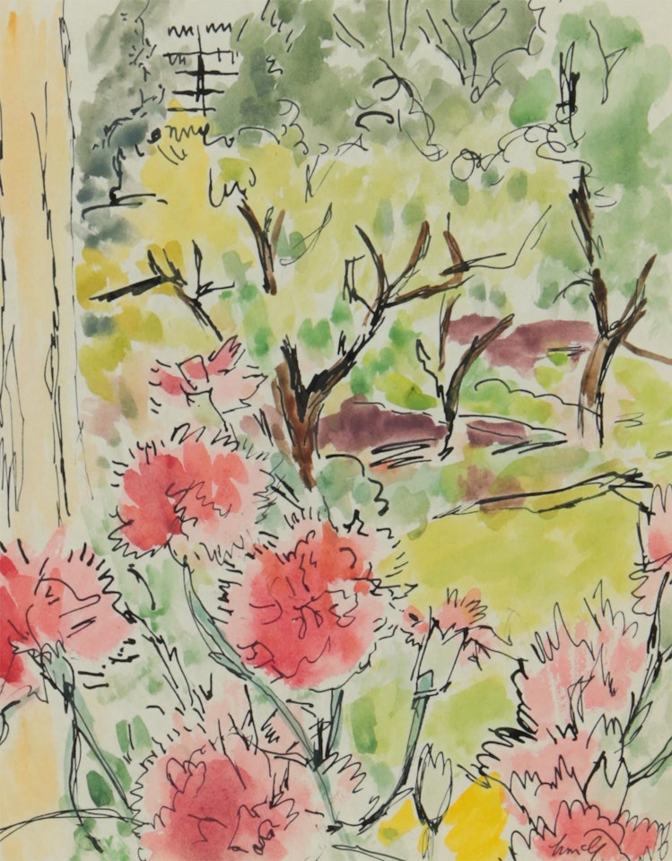 "FLOWERS BY A WINDOW" by Norah McGuinness
