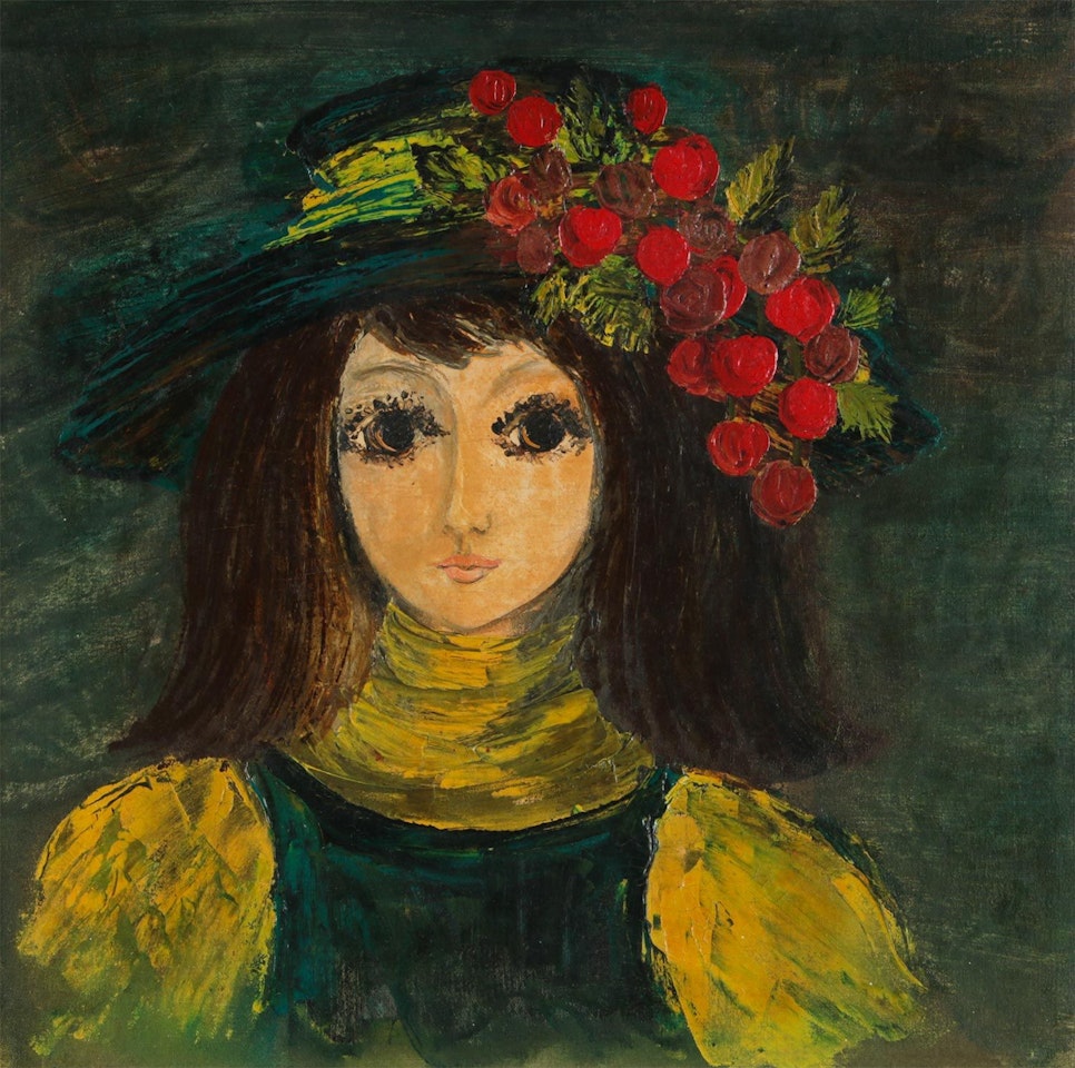 "GIRL IN A GREEN HAT" by Continental School