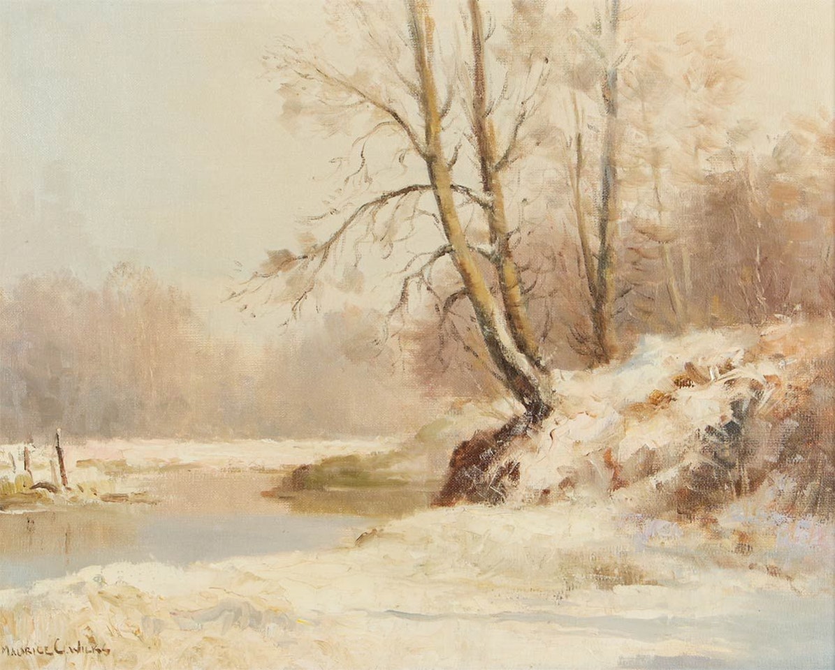 "WINTER, RIVER LAGAN" by Maurice Canning Wilks