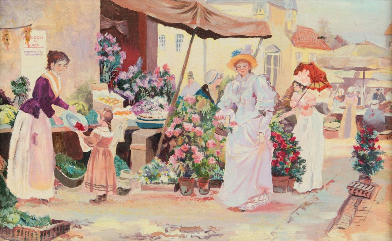 "THE MARKET STALL" by English School
