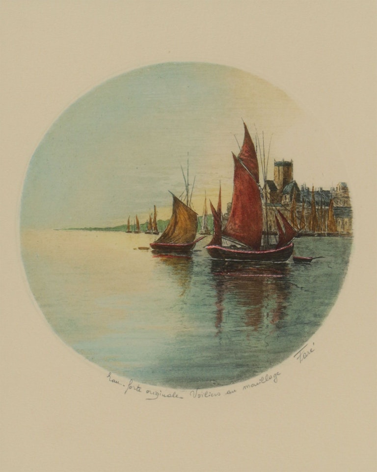 "FISHING BOATS" by French School