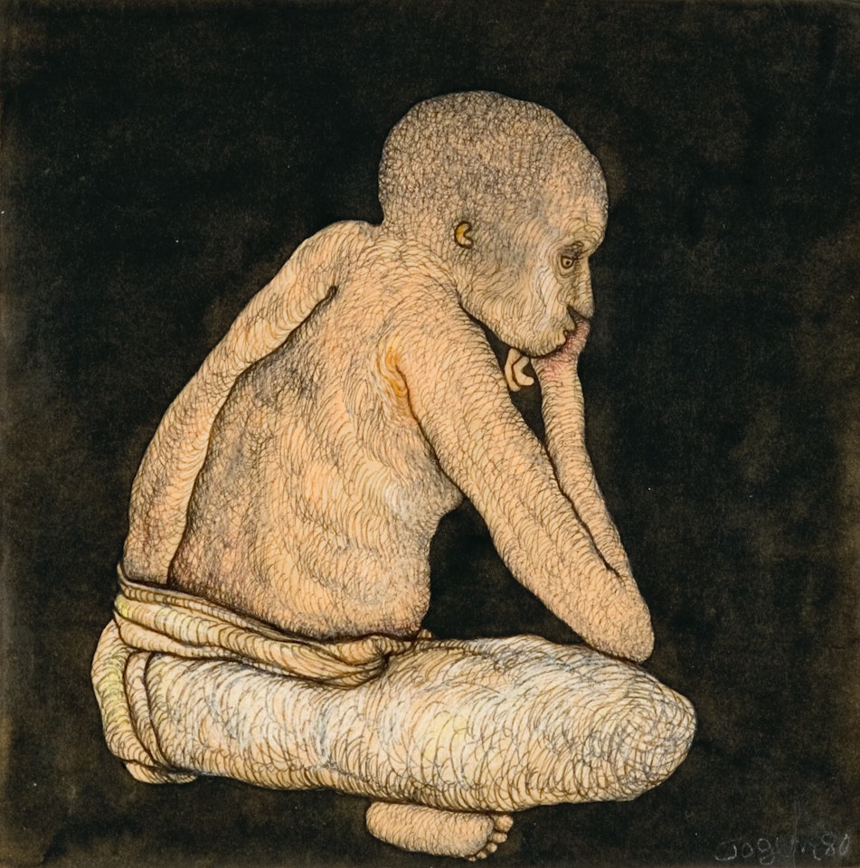 Seated Man by Jogen Chowdhury