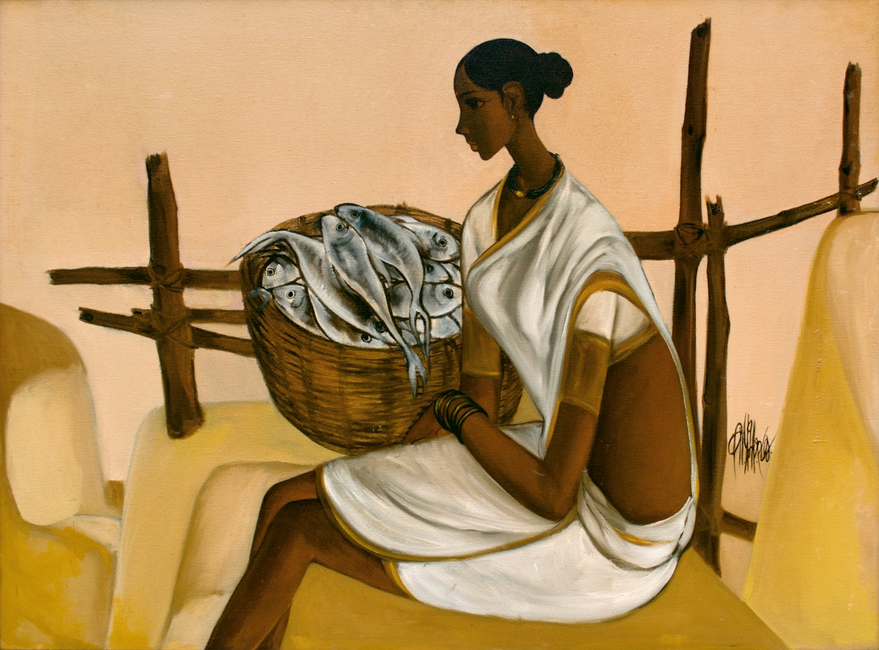 Fisherwoman by B Prabha