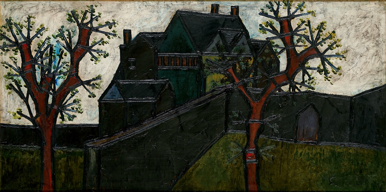 Landscape with Two Trees by Francis Newton Souza
