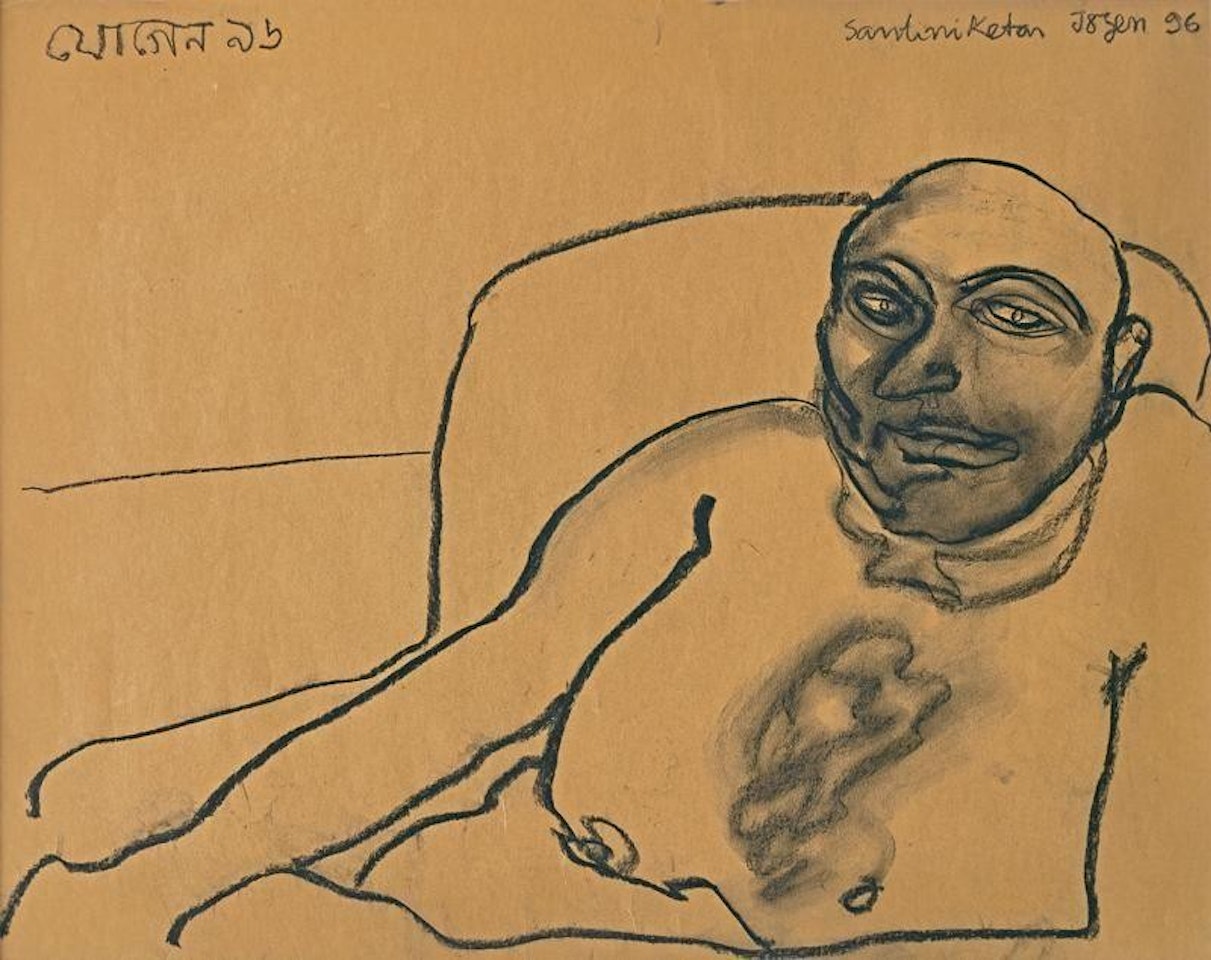 Seated Man by Jogen Chowdhury