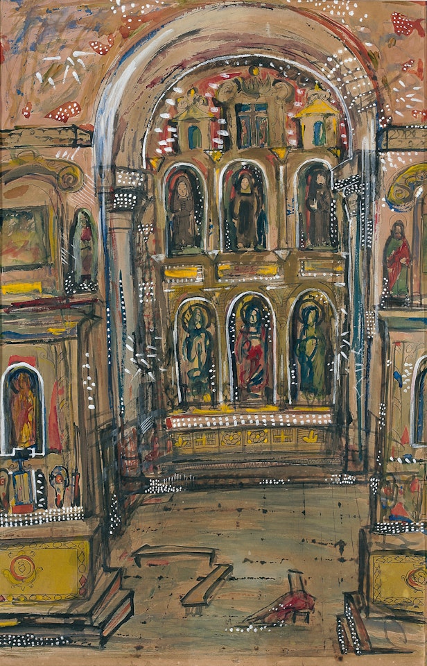 Untitled (Santa Monica Church) by Francis Newton Souza