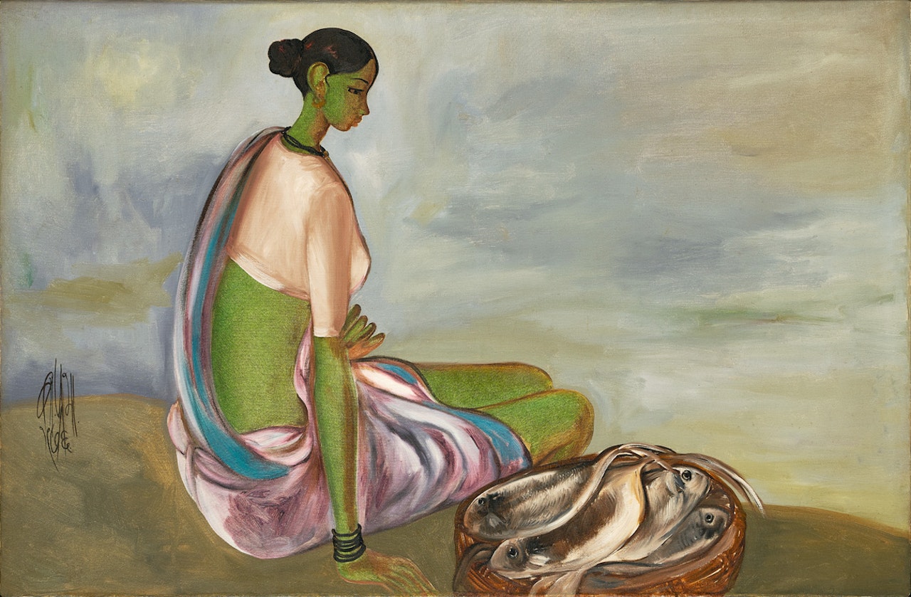 Fisherwoman by B Prabha