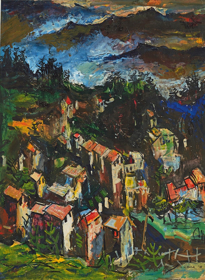 KASHMIR LANDSCAPE by Sayed Haider Raza