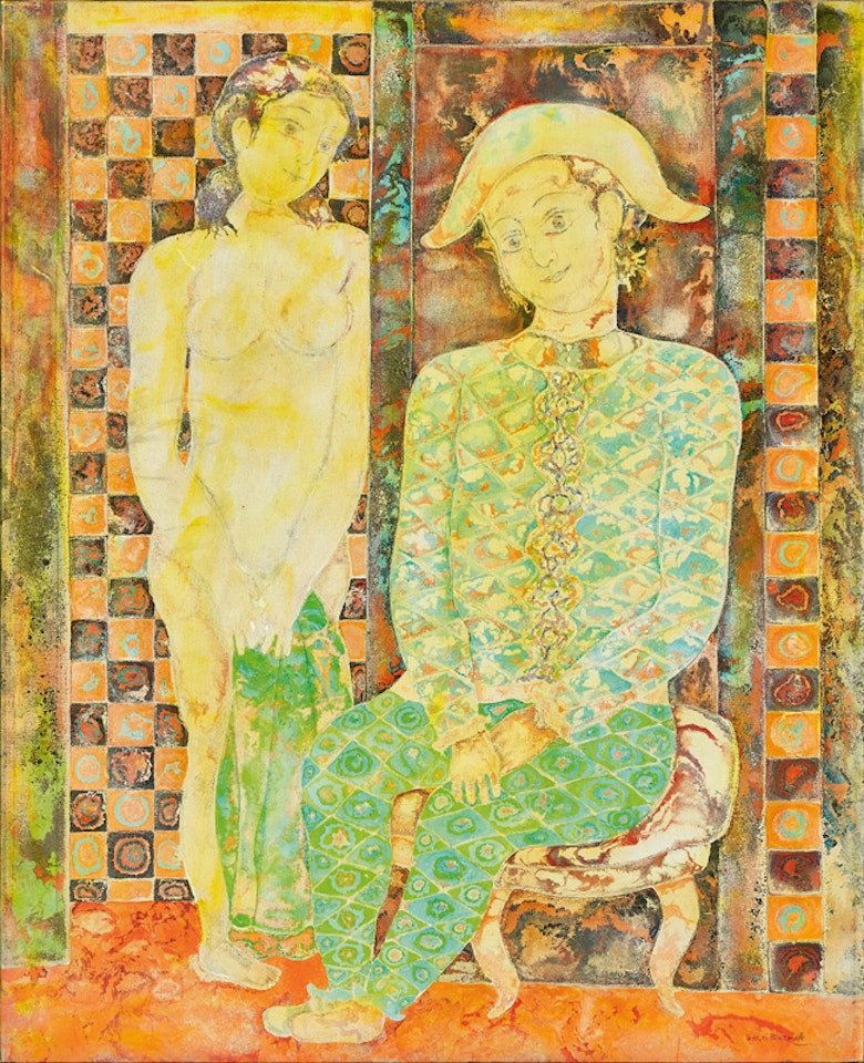 Arlequin et Le Nu by Sakti Burman