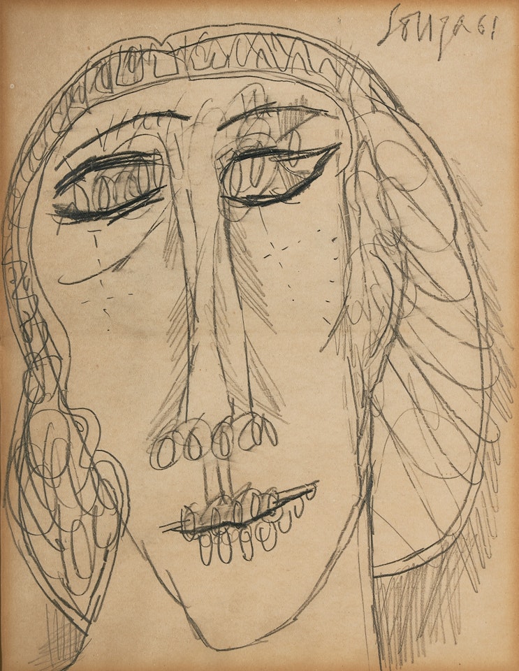 UNTITLED (HEAD) by Francis Newton Souza