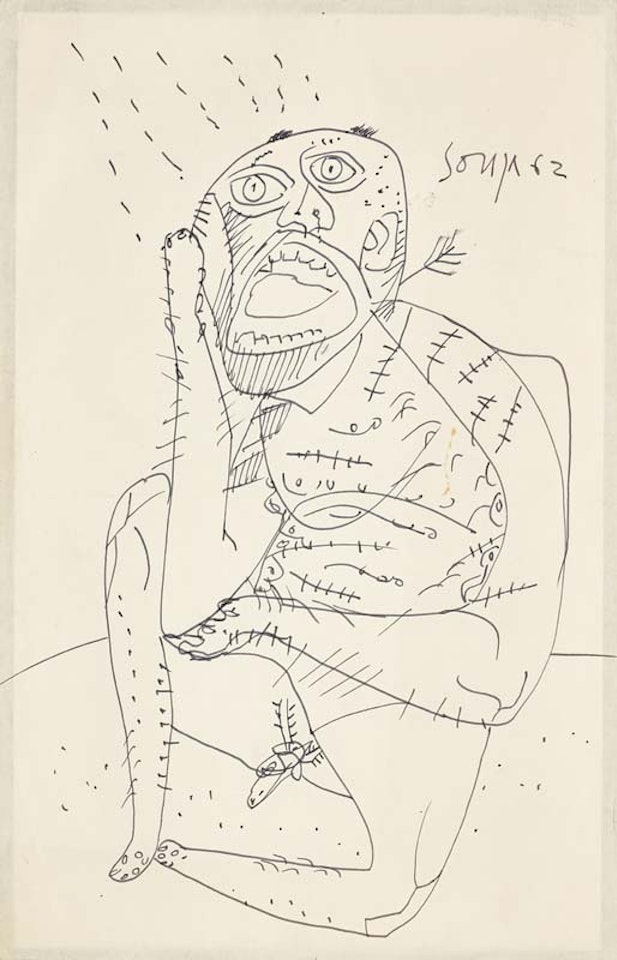 UNTITLED (STUDY FOR HUNGER) by Francis Newton Souza