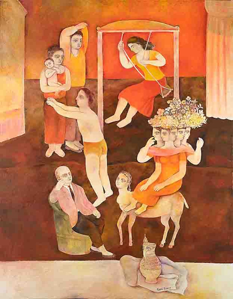 He is Dreaming by Sakti Burman