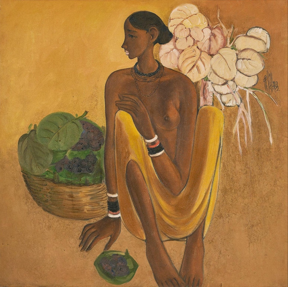 Fruit Seller by B Prabha