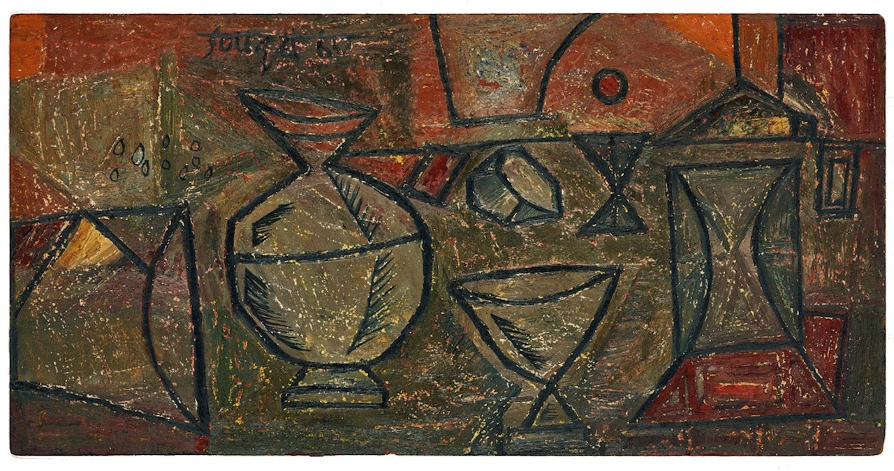 UNTITLED (STILL LIFE - GOAN KITCHEN) by Francis Newton Souza
