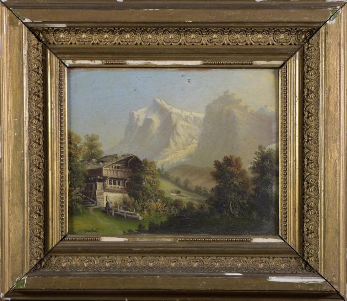 Mountain landscapes by French School