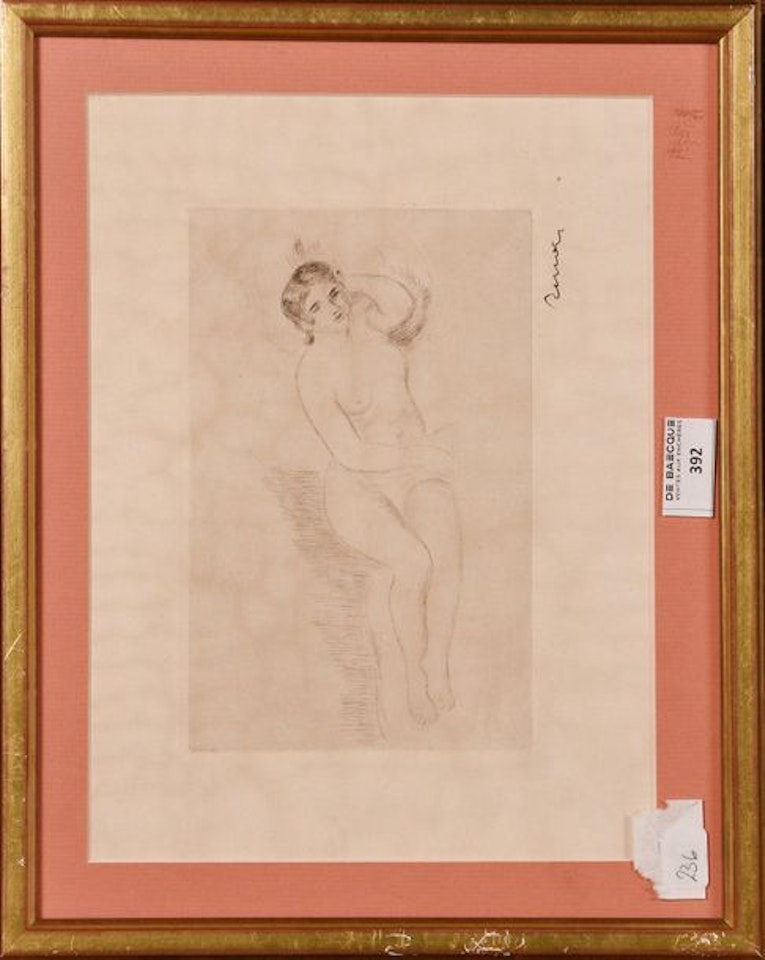 Reclining nude woman (turned to the right) by Pierre-Auguste Renoir