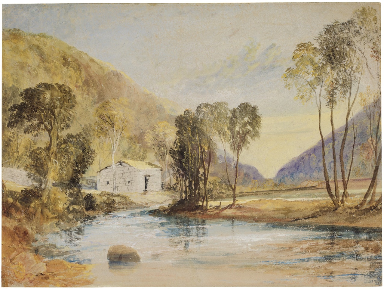 The River Washburn, near Lindley Bridge, Yorkshire by Joseph Mallord William Turner