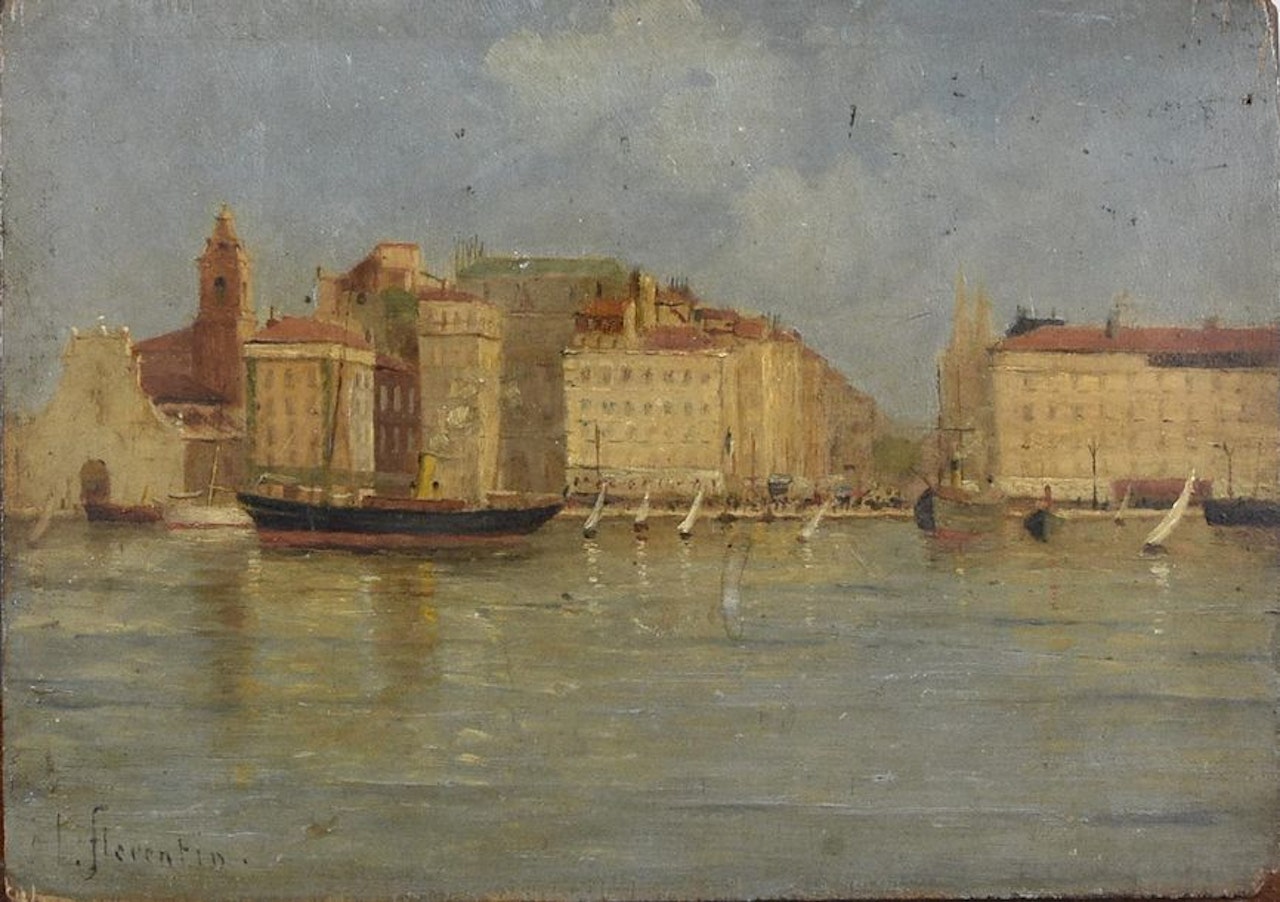 Marseille, the Old Port and the Canebière by French School