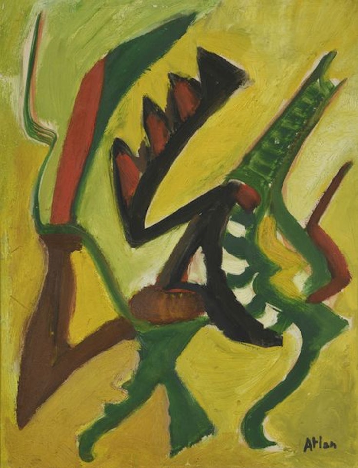 Untitled, from the Graffiti suite by Jean Atlan