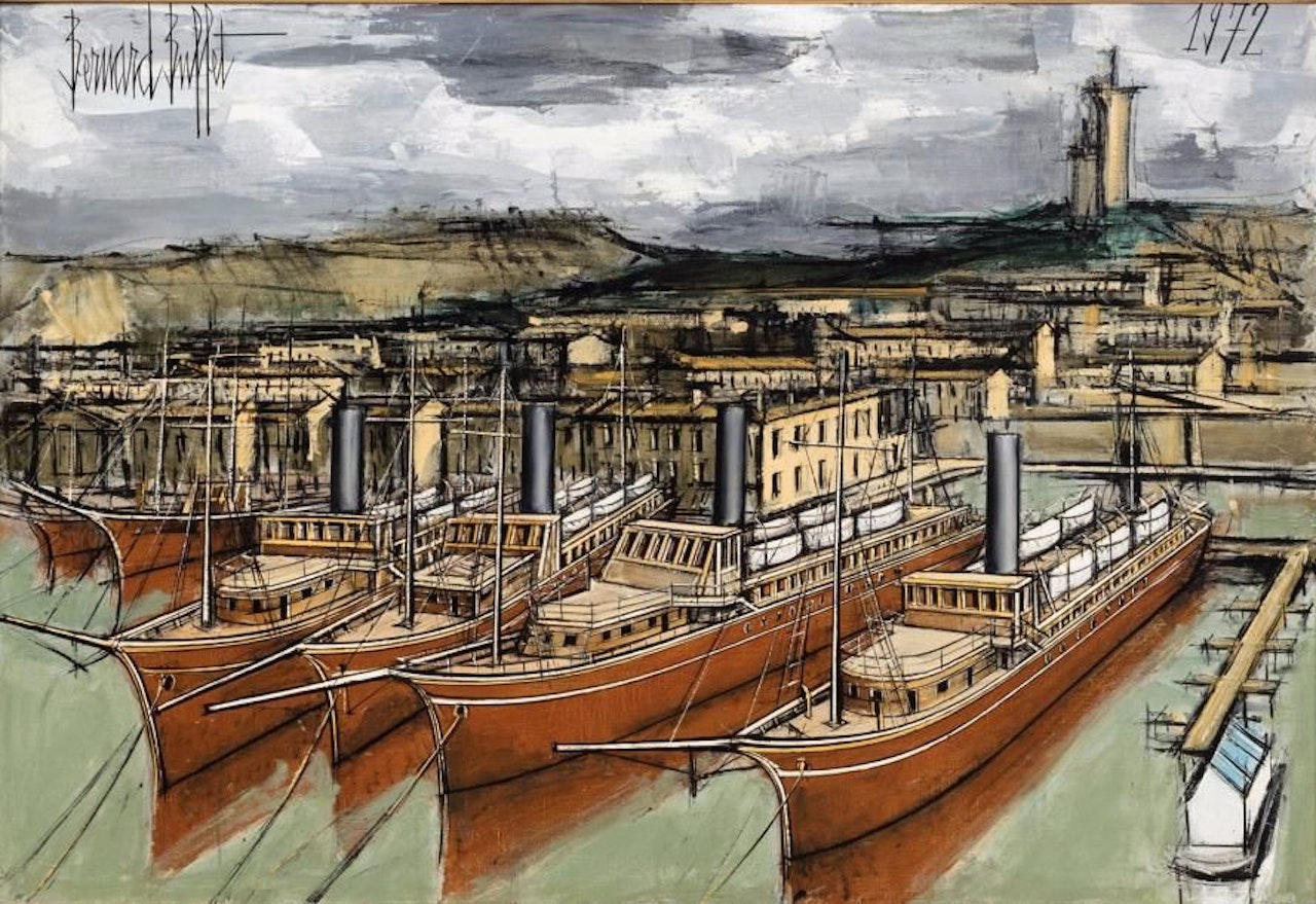 Le port de Marseille by Bernard Buffet