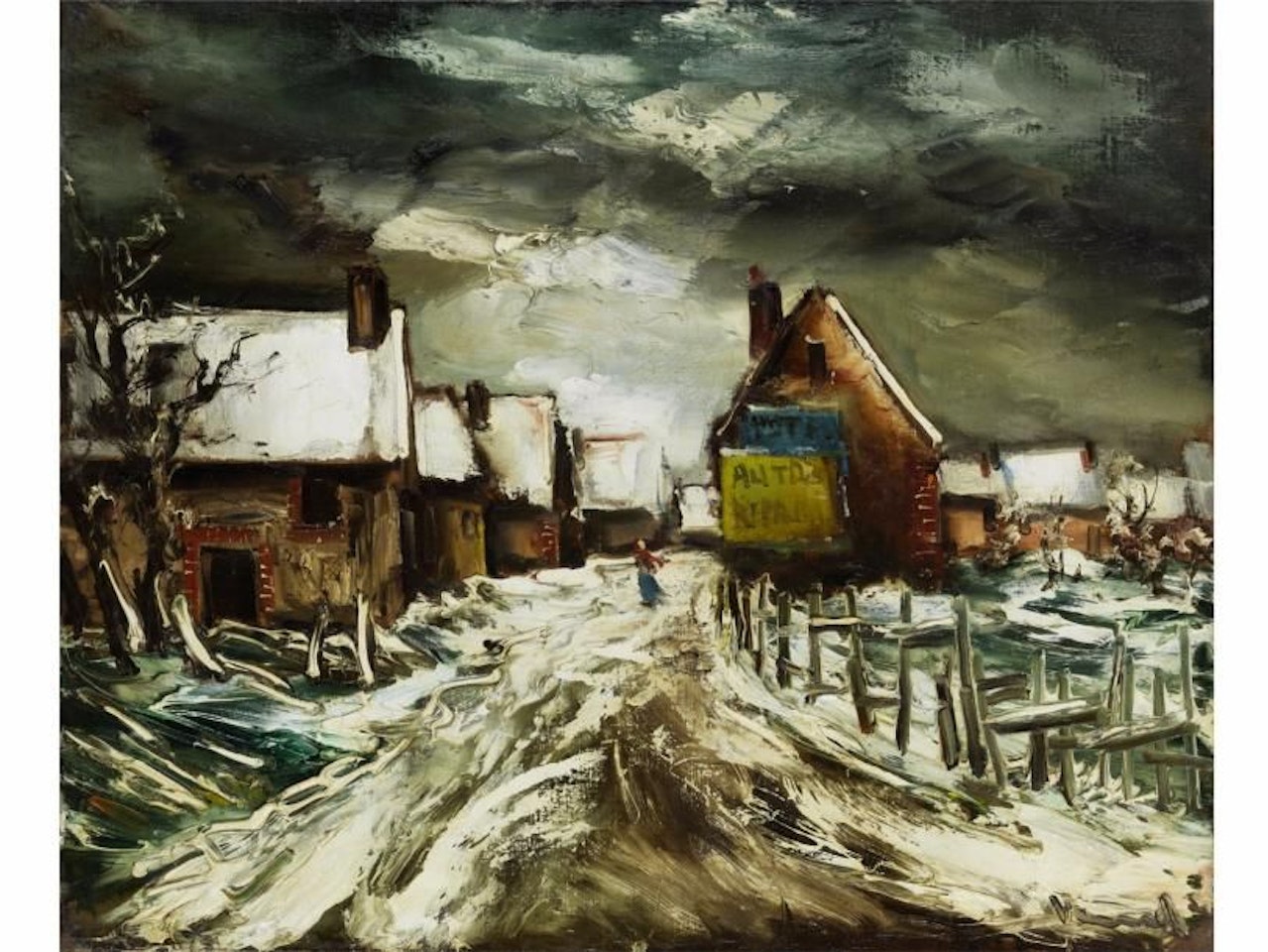 Paysage de neige by Maurice de Vlaminck