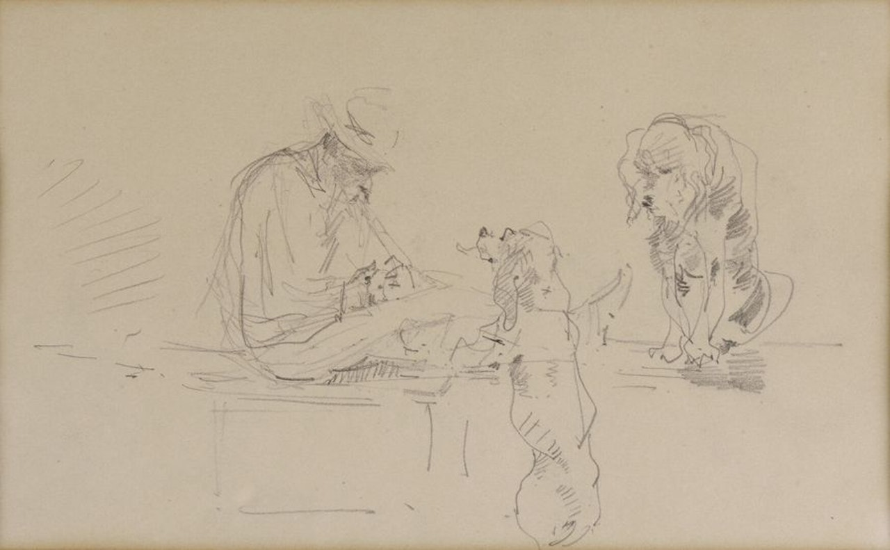 The shearer by Henri de Toulouse-Lautrec