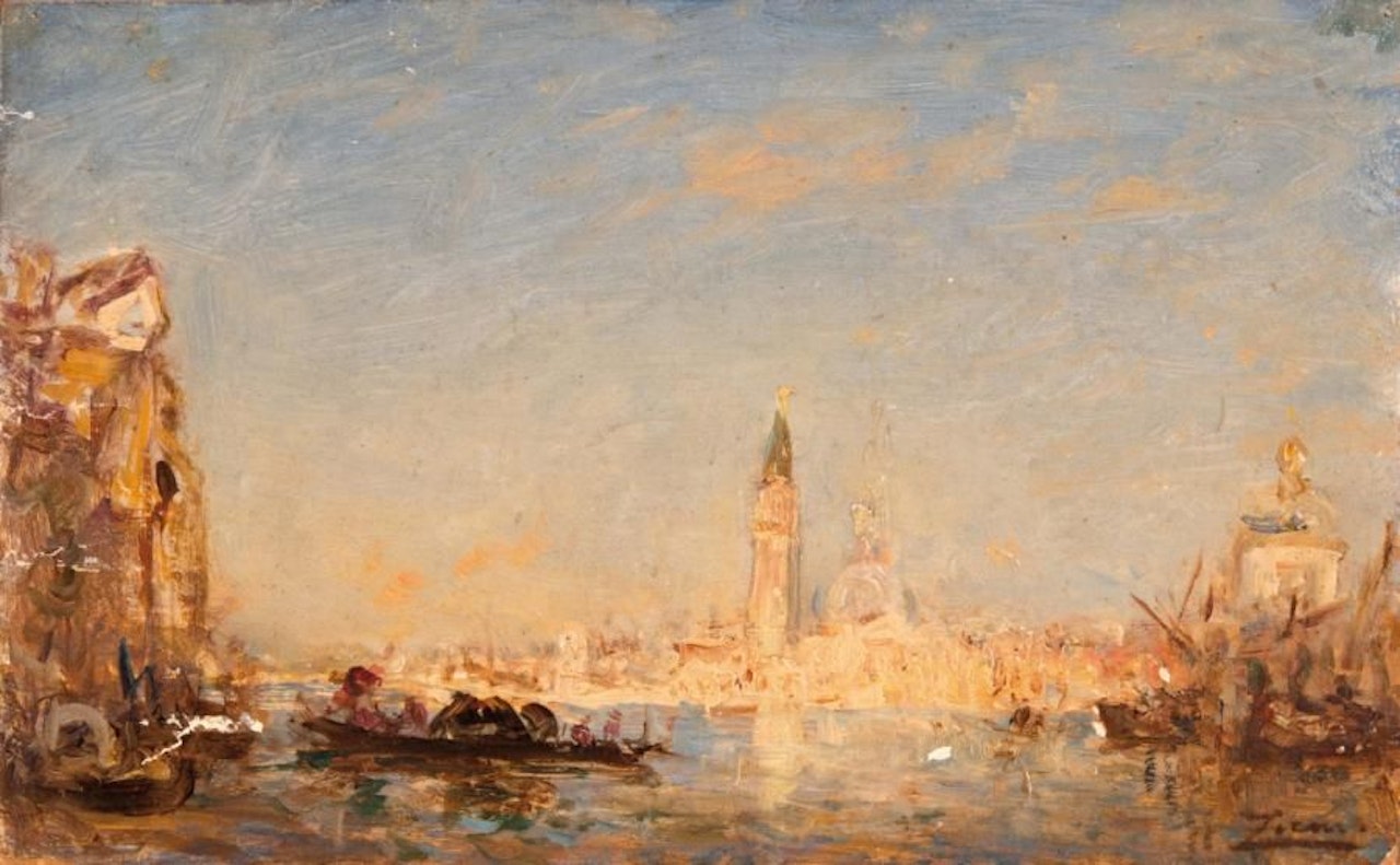 View of Venice by Félix Ziem