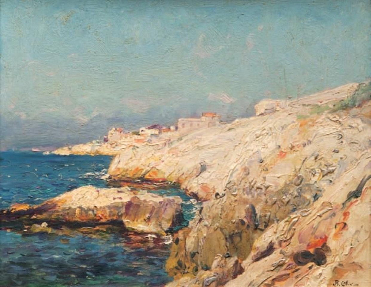 The corniche in Marseille by Jean Baptiste Olive