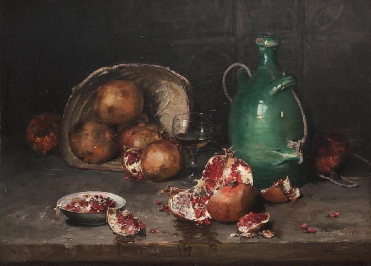 Still life with burst grenades by Jean Baptiste Olive