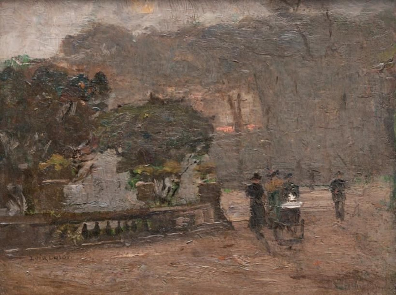 In the Luxembourg Gardens by Luigi Loir