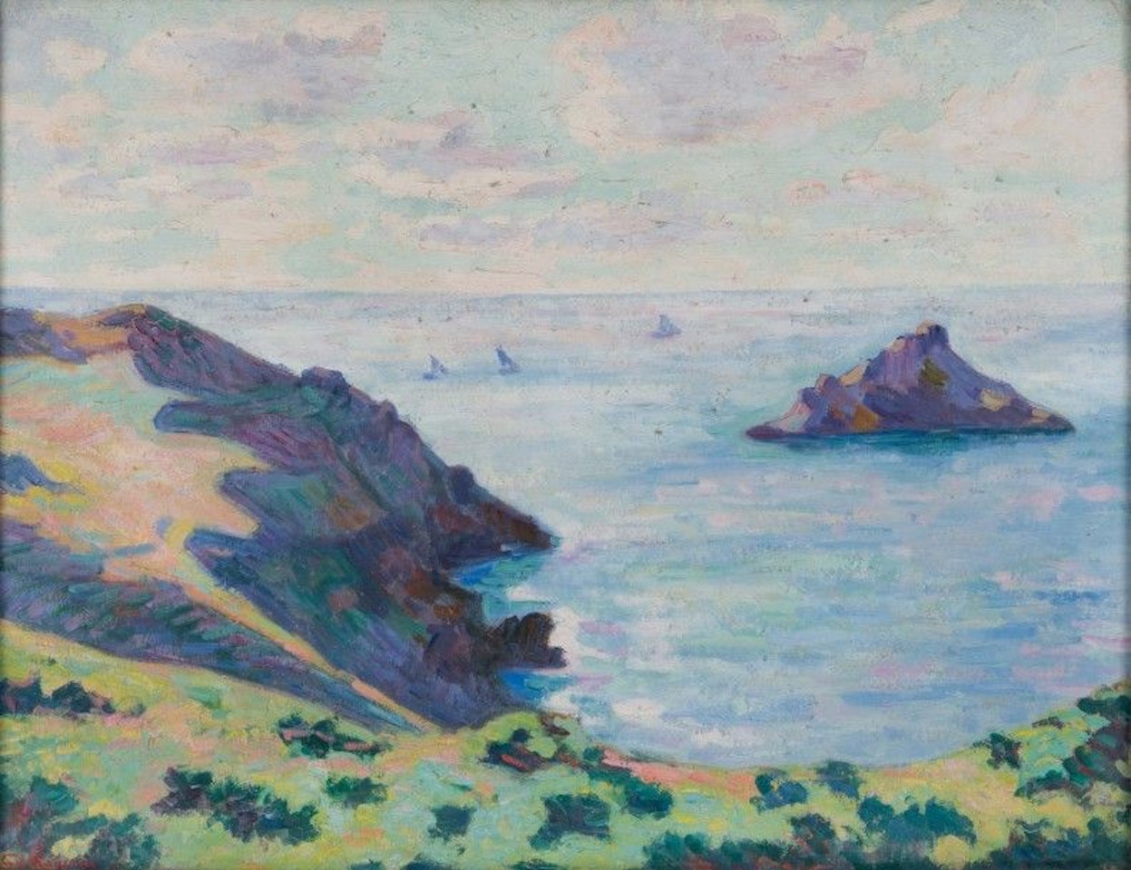 La Côte du Val André, Bretagne by Armand Guillaumin