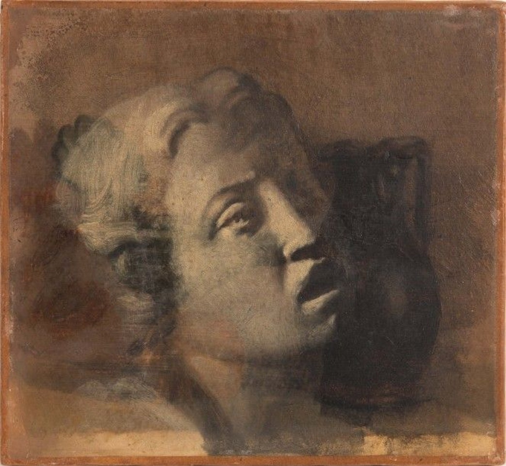 Tête de jeune fille, d"après Luca della Robbia by Edgar Degas