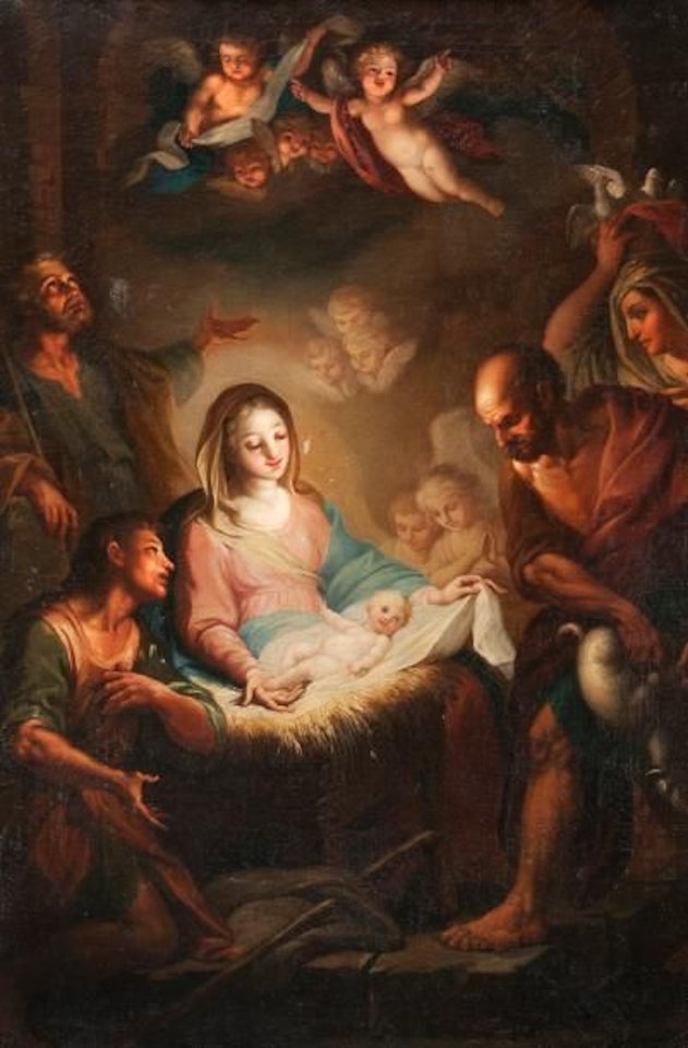 The Adoration of the Shepherds by Neapolitan School