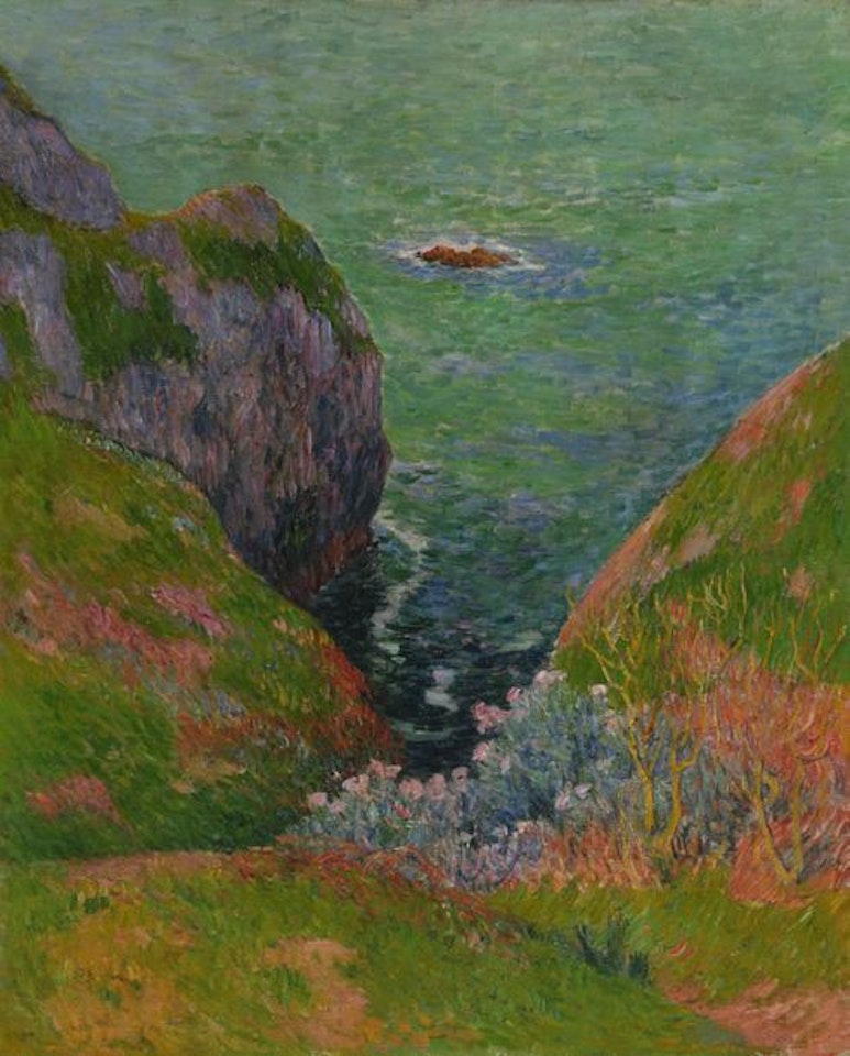 Les falaises du Pouldu à Clohars-Carnoët by Henry Moret