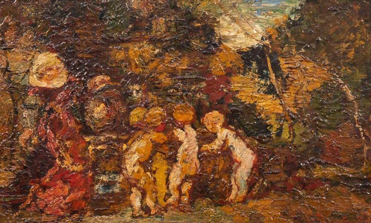 Flemish charity by Adolphe Monticelli