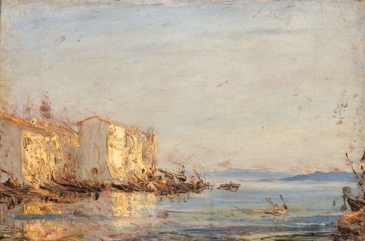 View of Martigues by Félix Ziem