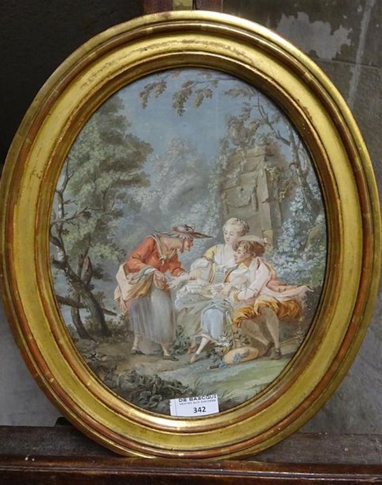 The fortune teller by French School